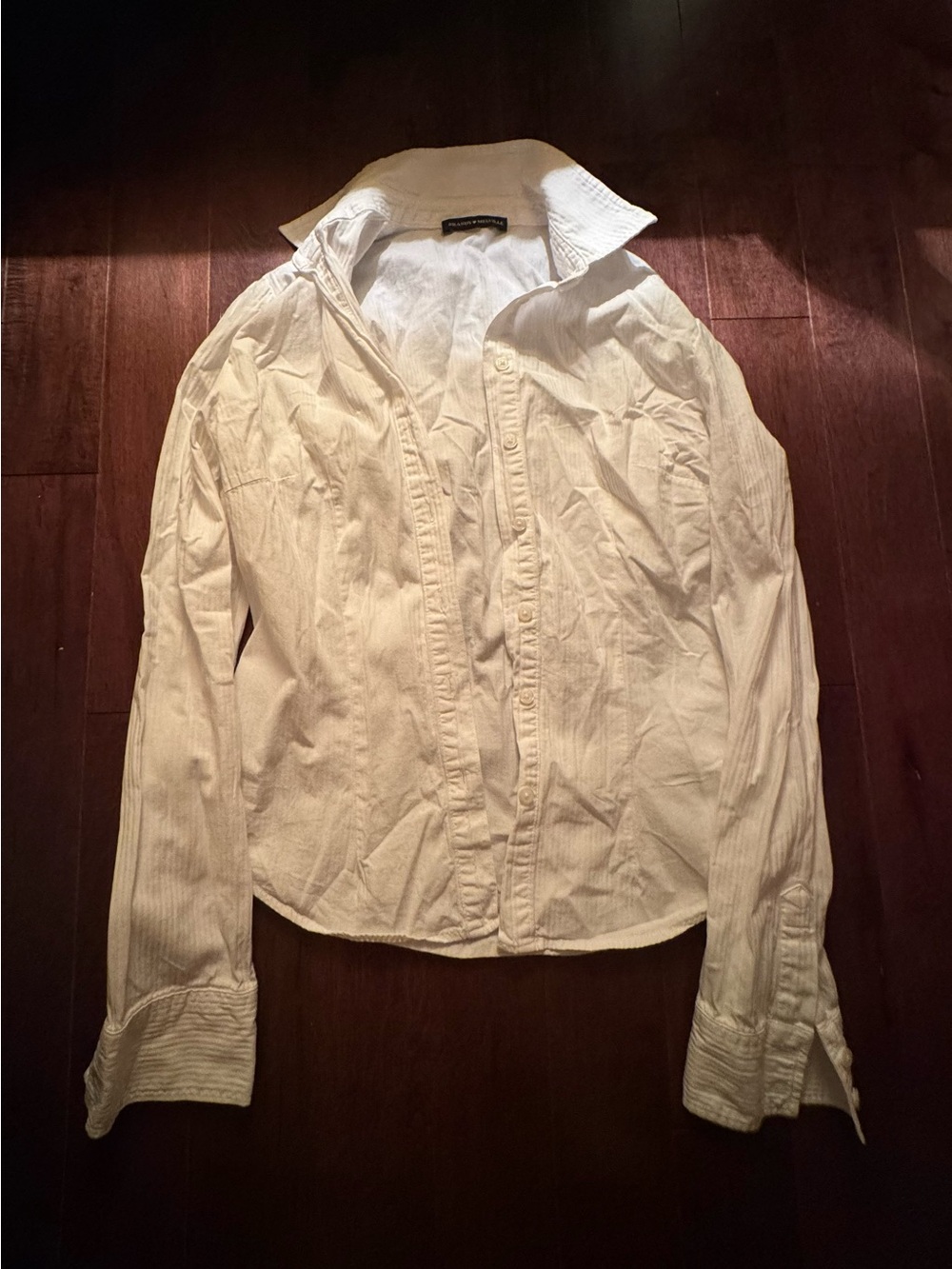 Brandy Melville White Button-Down Shirt